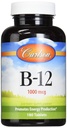 Carlson Labs B-12-SL, 1000mcg, 180 Chewable Tabletter
