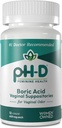 pH-D Feminin Helsestøtte - 600 mg Boric Acid Suppositories - Kvinne eid - for Vaginal Odor bruk - 12 greve
