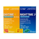 HealthA2Z® dagtid og natttid | kulde- og influensamedisin | Kraftig multi-symptom dagtid og natttid relief (24 dagtid og 12 nattetid Softgels) (dagtid og nattetid Combo (36 Count Pack of 1))