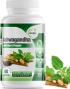 GreeNatr Organic Ashwagandha Kapsler med svart Pepper for forbedret absorpsjon - Mood Enhancer med energi og kognitiv funksjon - 1300 mg Veggie Kapsler (1 flaske)