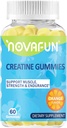 Kreatin kosttilskudd, 1500mg Kreatin Monohydrat for muskel styrke, utholdenhet, trening ytelse, vegetarisk og glutenfri, oransje flavor, 60 greve