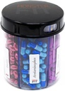 Supplement piller flaske, 6 sammenligning, etiketter, lett åpen, anti-Mixing, månedlig vitaminorganisator, Monster Fit Jr medisinholder (klar, liten)