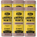 Viter Energi Koffeinert mynter 40 mg koffein, B vitaminer, sukkerfri. (Chokolate Mint, 20pcs, 6 Pack)