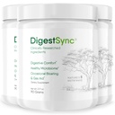 DigestSync Digestion Supplement for Gut Helse - naturlig pulver for digestiv støtte, blomstring relief for kvinner og menn, 100% naturlig grønn pulver - 3 måneders forsyning