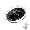 Lashify Curl 12mm Gossamer Eyelash utvidelser Påfyll i Ombre Blå, enkle DIY Falske Laser for et naturlig utseende