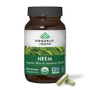 ORGANIC INDIA Neem Leaf Kapsler - Herbal Supplement, Støtter hud og immun helse, Vegan, Glutenfri, USDA Certified Organic - 90 Count