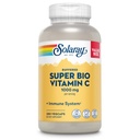 Solaray Super Bio Buffered Vitamin C 1000mg, Two-Stage, Timed Release Vitamin C med Bioflavonoider, immunstøtte Supplement - høy absorpsjon, Vegan, 60 dagers garanti, 180 Serveringer, 360 Vegkaps 140