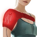 Skulder-Heating-Pad-Heated-Brap - 3 varmenivå Varmepad for skuldersmerter for menn Fryst skulder smerte Relief-Rød