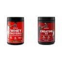 Seksstjerners Elite Series 100% Whey Protein Plus Trippel Sjokolade 1.8lbs US & Kreatin pulver Kreatin X3 | Kreatin HCl + Kreatin Monohydrat pulver