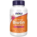 NOW Mattilskudd, Biotin 10 mg (10 000 mikrog), Extra styrke, energiproduksjon*, 120 Veg Kapsler