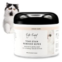 Øye Envy Tear Stain tørker for katter. Teksturert til forsiktig å rengjøre, behandler årsaken til stansing. 100% naturlig formel. Anbefalt av Persisk og eksotiske avlere, Vets, Groomers. USA laget. 60 Cat Eye Wipes