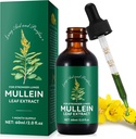Mullein Drops for Lungs, Mullein Leaf Tinktur Drops | 2 fl oz |Mullein Leaf Extract for Lungs Detox og pustende Lung Helse, Støtte for andning, Naturlig Herbal Supplement