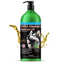 Island Pure Wild Alaskan lakseolje for hunder og katter, Omega-3 fiskolje, flytende kosttilskudd for kjæledyr, støtter immunsystem og hjertehelse, 33oz