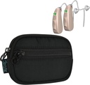 Beautyflier Høreapparat Pouch, Høreapparat Veske Pocket størrelse, Høre forsterker bærende lagringsveske, Cochlear Implant Tilbehør, Høreapparat Mini Lommebok Purse (kun tilfelle)