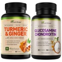 Naturens Base Turmeric & Ginger 60 ct + Glucosamine Chondroitin 90 ct