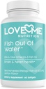 Fish Oil Omega 3 Supplement - Burpless & støttes hjerte helse (60 serveringer) - EPA & DHA Omega-3 fettsyrer hjerne, øye, hud og felles helse - naturlige, fiskeoljekapsler