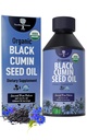 Økologisk svart cuminfrø olje-USDA-kold presset - opp til 6X sterkere tymoquinon- ren nikkella sativa cuminfrø - Premium Supplement for immunstøtte, antioksidant, beroligende, hud og hår (8,5 oz)
