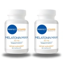 60mg ekstra styrke melatonin MAX - høy dosering melatonin sikrer en rimelig forsyning av dette viktige hormon - 100% narkotika-fri, vegan, ikke-GMO, glutenfri (120 kapsler 2-Pack)
