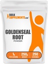 BulkSupplements.com Goldenseal Powder - Herbal Supplement, hentet fra Goldenseal Root - Vegan & Glutenfri, 1g per servering, 250g (8,8 oz) (Pack of 1)