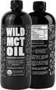 Wild MCT olje organisk kokos Coconut 32 fl oz – fra 100% naturlig kokosnøtt – flavorless & Odorless C10/C8 MCT Olje til energi og kognitiv støtte – Keto-vennlig – Perfekt til kaffe, rister og oppskrifter