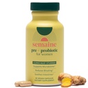 Semaine Super Powered Prebiotic + Probiotic for kvinner, Effektiv 3-i-1 multi-handling formel til Nourish Gut Helse, Soothe IBS, støtte Bloat Relief & Immunity Boost, klinisk studert (60 ct)