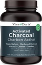 Viva Doria Jomfru Aktivert Charcoal Powder, Hardwood avledet, Mat Grade, 16 Oz (1 pund)