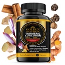 GOLDEN SAFFRON Turmeric Curcumin Supplement med Bioperine, Saffron, Cinnamon og Ginger - høy styrke, ikke-GMO, Glutenfri Supplement for en bedre effektivitet. Laget i USA