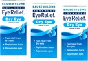 Bausch + Lomb Advanced Eye Relief, Lubricant Eye Drops for tørre øyne, moisturizing & Soothing, Replenishes Tårer for rask relief, 0,5 Fl Oz