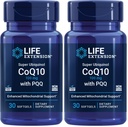 Livsforlengelse Super Ubiquinol CoQ10 med PQQ, CoQ10, PQQ, shilajit, hjertehelse, Cellular Energy Support, 8X bedre absorpsjon, Glutenfri, 100 mg, 30 mykgels (pakke med 2)