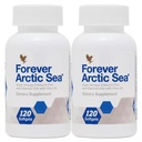 Forever Living - Arctic Sea Omega-3 Supplement - EPA og DHA Blend for hjerte, hjerne og øye helse - Glutenfri - 240 Softgels (pakke med 2)