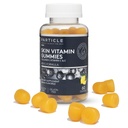 Partikkel Hud Vitamin Gummier, Glutenfri Daglig Supplement for sunn hud støtte, Menns Supplement laget med vitamin C, kollagen, Biotin & sink, sitron flavor, 60 gummier, 1 måneds forsyning