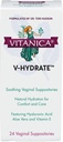 Vitanica V-Hydrate, Hyaluronsyre Vaginal Suppositories for komfort og Vaginal Hydrasjon med Aloe Vera og vitamin E, Hormon-fri og narkotika-fri, Vegan, 2 måneders forsyning, 24 teller