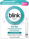 Blink Tårer Lubrerende øyedråper mild-moderat tørr øye, 25 greve - 0,01 oz (4 pakke)