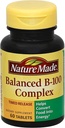 Natur laget balansert vitamin B-100 komplekse tabletter 60 ea (pakke av 5)