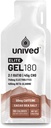 Unived Elite Gel 180-2:1 Forholdet mellom enkle og komplekse karbohydrater med Beta Alanine og essensielle elektrolyter - for Endurance Athlets Runners & Cyclists - 180kcal - Cocoa Sea Salt - 50mg Koffein - Pakke med 6