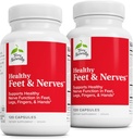 Terry naturlig sunne føtter og nerver - Herbal Supplement med Bioactive vitamin B12 - Sirkulasjon & Nerve Helse støtte Supplement - Vegan kapsler med Boswellia Serrata - 120 kapsler (Pack of 2)