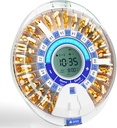 Windtrace Automatic Pill Dispenser for eldre, elektroniske piller Organizer med Alarm og lys, 28 dager Smart Timed Medication Dispenser, Timed Pill Dispenser Machine for resepter og vitaminer