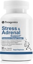 Trexgenics Avansert Stress & Adrenal Støtte 5X ADAPTOGENS Ashwagandha, Rhodiola, Bacopa Bacosider, Panax Ginseng & Maca + B-Complex(60 Veg Kapsler)