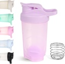 D.Y.A 16oz Shaker Flaske,Leak Proof Sports Shaker Cups for Protein Shakers,Shaker Flaske for pre trening og reise til å gå,BPA Gratis & Easy Clean Protein Shaker Flaske,Purple