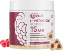 L-metylfolat 15mg Gummies for voksen, sukkerfrie gummies bidra til å forbedre energi, hjernefunksjon - aktiv folsyre og vitamin B12 Supplement for immunstøtte, ikke-GMO, Glutenfri