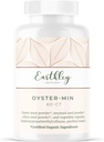Earthley velvære, Oyster-Min Kapsler, Naturlig Sink & Mineral Supplement, fremmer energi & Mood, rik på antioksidanter og aminosyrer, 100% ren og biotilgjengelig (60 kapsler)
