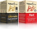 NaturaNectar Natural Bee Propolis Bundle - Bee Propolis Ultimate og Red Propolis - for immun- og respiratorisk støtte, og en sunn metabolisme - 60 kapsler per flaske