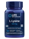 Livsforlengelse L-Lysin, 620 mg, essensiell aminosyre for sunn nitrogenbalanse, kalsiummetabolisme, stressrespons og mer, glutenfri, ikke-GMO, vegetarisk, 100 kapsler
