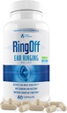 Ring av (60 Caps) – Tinnitus Relief for ringing øre, klar tinnitus stille ørering relief og gjenoppretting indre fred, Ginkgo Biloba, sink Picolinate og mer – effektiv hørehelsestøtte (1)