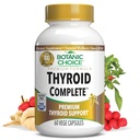 Botanisk valg Thyroid Komplett – støtte nå med Ashwagandha, Schisandra Chinensis, Iodin -for Thyroid energi, hår, negle helse, hjerte helse støtte, hormon støtte (60 vege Caps)