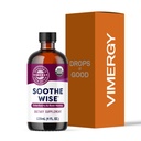 Vimergy Soothe Wise* – Fastabsorberende immunstøtte med Elderberry Syrup og Raw, Organic Honning – Coats og sootes Respirasjonsvev – USDA Certified Organic, Vegan, Paleo-Friendly, Glutenfri.