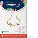 Nampons Kids Nosebleed Stoppers - 6 enkle å bruke Nese Bleed Stopper Plugs Kit for barn. Stolt av pediatriere. Hypoallergenic Cloting Agent stopper nosebleeds raskt på kontakt. Sikker og smertefri