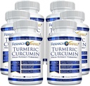 Forskning Bekreftet Turmeric Curcumin - med BioPerine, Curcumin C3 Complex - Vegan - laget i USA - 360 kapsler