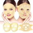 Face Ice Pack og 2 pakker Silikon ansiktsmaskedeksel, Full ansiktsfrosne masker Hot Cold Face Compress Reusable hudpleie sett for kvinner for puffiness svimlende relief skjønnhets Spa Essentials
