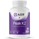 AOR, Peak K2, støtter bein og kardiovaskulær helse og normal blod Clotting, kosttilskudd, 90 porsjoner (90 kapsler)